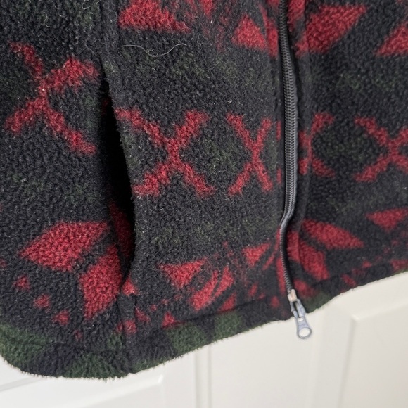 Woolrich Vintage Aztec Fleece Zip Up Hooded Jacket - Size Small - Made in USA - Picture 3 of 9